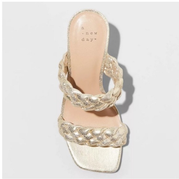 Women's Basil Heels - A New Day™ Gold - Picture 3 of 4